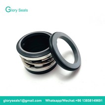 펌프 씰 2100K48 유형 J크레인 축 크기 48mm ela스토머 벨로우즈 펌프 용 기계식 씰, 01 SIC-SIC-VIT