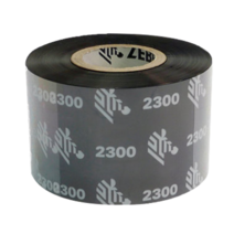 지브라 k2300 왁스리본 5롤 열전사 리본 바코드 라벨 프린터먹지, 80mm x 300M * 5롤