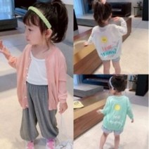 아짱 키즈 헤이썸머스마일가디긴여름키즈가디건)