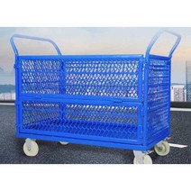 롤테이너 운반구 사각 대차 운반카트 손잡이 접이식, S