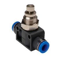 유량조절 스피드 컨트롤러 유공압 에어 원터치 피팅 밸브 NSFB 타입, NSFB 12