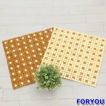 ForU979 리앤데코 땅콩마작방석 마작자리 메쉬마작자리 대나무자리 민자마작방석, 베이지
