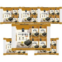 청정원 아침메뉴추천 바사삭 들기름 재래김 도시락 김 반찬 4g 16봉 6개 맛있는 어린이간식 간단한요리 간편식, 45세트