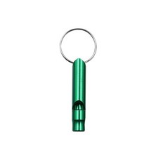 알루미늄 합금 대형 휘슬 야외 라이프 가드 훈련 생존 금속 200 피스, [07] Whistle - Green