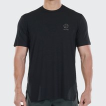 레스테 신축성 좋고 근육이 돋보이는 액티브 숏 슬리브 반팔 티셔츠 헤라클레스 로고 LESTE Hercules Active Short Sleeve [블랙]