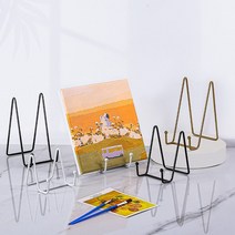 아이언 아트 매거진 디스플레이 스탠드 접시 랙 접시 그릇 프레임 책 받침대 홀더 아이언 아트 디스플레이 스탠드 사무실 액세서리, [5] BKS