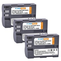 견고한 EN-EL3E EN EL3E Nikon D50 D300 G9X D80 D90, 02 3x Battery