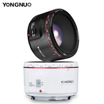 DSLR dslr 카메라 입문 미러리스 클럽용인 YN50mm F1.8 II 밝은 대형 조리개 AF MF 표준 프라임 렌즈 캐논, 화이트 버전, 정경