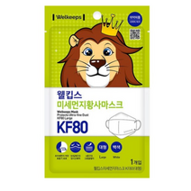 웰킵스 미세먼지황사마스크 대형 KF80, 1개, 70개, 백색