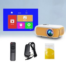 초단초점빔프로젝터 미니빔 휴대용 캠핑용 스마트빔 프로젝터 lejiada 새로운 a10 미니 1800 루멘 480x360 픽셀 led 내장 스피커 홈 멀티미디어 비디오 플레이어, 화이트 오렌지, au 플러그