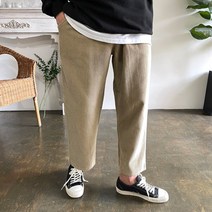 웨일즈 스판 골덴 워싱 세미와이드 크롭 팬츠 밴딩 바지 (5 Colors)