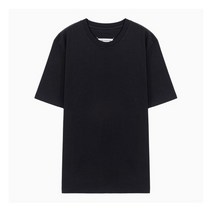 [메종마틴마르지엘라] (당일) 22FW 메종 마르지엘라 백스티치 블랙 코튼 반팔 티셔츠 S
