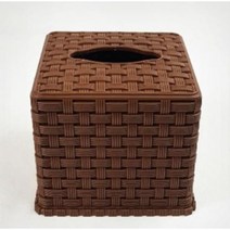 국산 라탄 냅킨함, 1개, 라탄냅킨함(브라운)