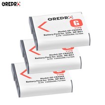 배터리 카메라용 밧데리 1350mAh NP-BG1 NP BG1 FG1 배터리 + 소니 사이버 샷 DSC-W100 용 LED 충전기, 3x Battery