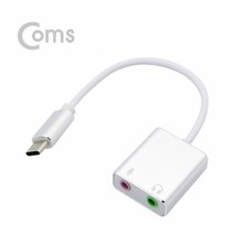 Coms USB 오디오 컨버터 Type C 연결 BT326