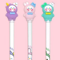 핑크풋 볼펜 중성펜 필기구 학용품 후드토끼 0.5mm, 본상품선택, 본상품선택