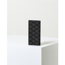 23SS 블랙 로고패턴 가죽 장지갑 HJWA3E320BK