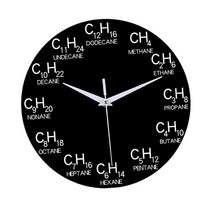 현대 무성 및 진드기가없는 벽시계 12 인치 무성 음소거 벽시계 침실 주방 거실 용 벽시계, 탄소, 아크릴