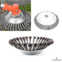 잡초 먼지 스틸와이어 제초브러쉬 150mm