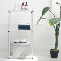 [RA㏓] 화이트 다용도 메탈선반 450 3F 조립식랙 수납 발코니 철제 메탈 반장 주방 조립식장 ▷_§Ea, 《본상품》, 《본상품》, NONE