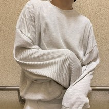 남자오버핏와플트레이닝세트커플밴딩츄리닝