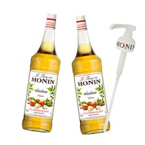 모닌-헤이즐넛시럽1000ml x2 + 모닌-시럽펌프, 1세트