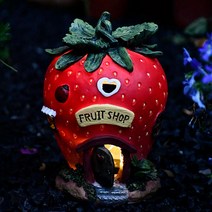 딸기 태양광 조명 조형물 정원용품 조경 야외 인테리어 소품