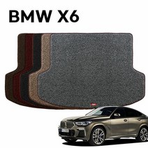 차량트렁크매트 엣지 코일 자동차 차량 트렁크 매트 BMW X6 F16, 색상:그레이