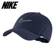 [나이키] 스포츠웨어 헤리티지86 에센셜 스우시 볼캡 모자 네이비 943091-451, 사이즈:FF