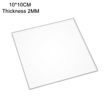 투명 아크릴 시트 반투명 보드 폴리 메틸 메타 크릴 레이트 두께 1mm9mm 크기 10x2, 10x10cm+2mm