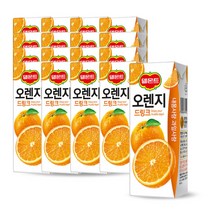 롯데칠성 델몬트 드링크 팩 오렌지 190ml x16팩