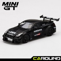 미니지티(291) 1대64 LB-실루엣 웍스 GT 닛산 35GT-RR 버전2 무광 블랙 LBWK 어드반