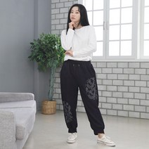 궁중패치 주름팬츠 조거바지 조거팬츠