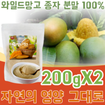 미국산 아프리카 덤불 와일드 망고 종자 씨앗 분말 100% WILD MANGO 물 요거트 요구르트 요그루트 베이킹 재료 타 뿌려 먹는 맛있는 벌크 형 가루 파우더 파는곳 추천, 2