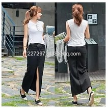 라오농 여름 랩 롱스커트 하이웨이스트 앞트임 빈티지UAIjkj633