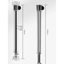 테이블 후황 환풍기 연기 흡입기 덕트 배기후드, 실버 스테인레스  + 46cm 커버