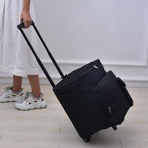 대용량 바퀴달린 보냉 가방 박스 아이스박스 캐리어 캠핑 웨건, 블루