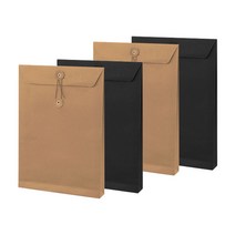 페이퍼백 종이 봉투 A4세로 무지 서류 파우치 규격 봉투 구디백 엽서보관, 세로황1P