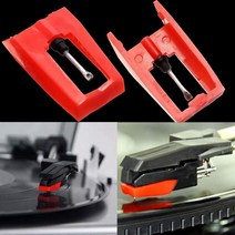 LP Phonograph Record Player Stylus Needle Replacement 5 Pcs Turntable For, 01 Black
