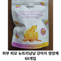 리뉴얼) 피부 피모 뉴트리냠냠 강아지 영양제 60개입 피부피모 뉴트리 냠냠 강아지영양제, 60개입 1개