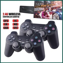 비디오 게임 콘솔 64G 내장 10000 레트로 휴대용 무선 컨트롤러 스틱 PS1 레트로게임기 월광보합 오락실게임, CHINA_black