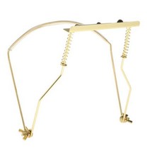스틸 하모니카 홀더 넥 스탠드 브래킷 랙 핸즈프리, Gold for 10 Holes