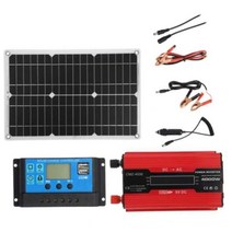 태양광 인버터 dc 110 220 v 태양 전지 패널 키트 발전기 그리드 시스템 배터리 powerbank 방수 4000w 태양열 태양 광 발전 30a, 12v-1110v