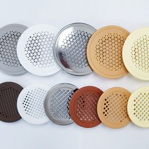 철물의민족 공기망 통풍캡 60파이 90파이 환기용캡 옷장 장농 환기캡 가구 통풍구, PVC 공기망(특대형)-90파이, 오크