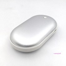 MMSa_휴대용난로 전자핫팩 보조배터리 손난로 충전식 캠핑 히터 낚시 야외용 usb충전 미니 차박pqr748, MMSa_충전식 손난로 보조배터리 HW200 실버