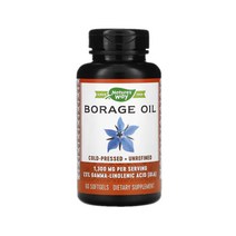 네이처스웨이 보리지 오일 1300mg 60소프트젤 Borage Oil, 1개