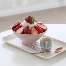 도자기 빙수볼 21종 빙수그릇 팥빙수볼 디저트볼 팥빙수그릇, 12. 핑크 빙수볼