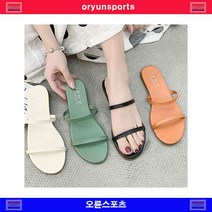 [AL726] K002 / 4컬러 스트랩샌들 슬리퍼, 카키