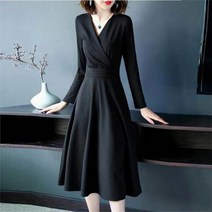 우아한 브이넥 빈티지 긴팔 빈티지 드레스 여성용 하프 a 라인 Vestidos 플러스 사이즈 4Xl