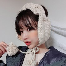 리츠제이 방울 니트 털 귀마개 귀도리
